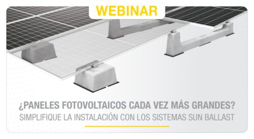 ¿Paneles fotovoltaicos cada vez más grandes? Simplifique la instalación con los sistemas Sun Ballast.
